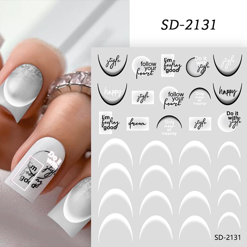 🎁 [15th Anniversary Free Gift] French 3D Nail Sticker (100% off) No Brand 