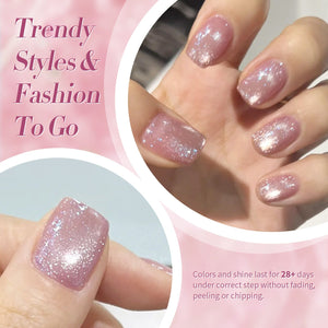 6 Colors Jelly Pink Cat Magnetic Gel Polish Set 7ml Gel Nail Polish BORN PRETTY 