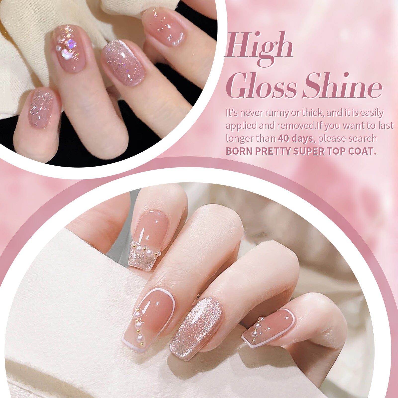 6 Colors Jelly Pink Cat Magnetic Gel Polish Set 7ml Gel Nail Polish BORN PRETTY 