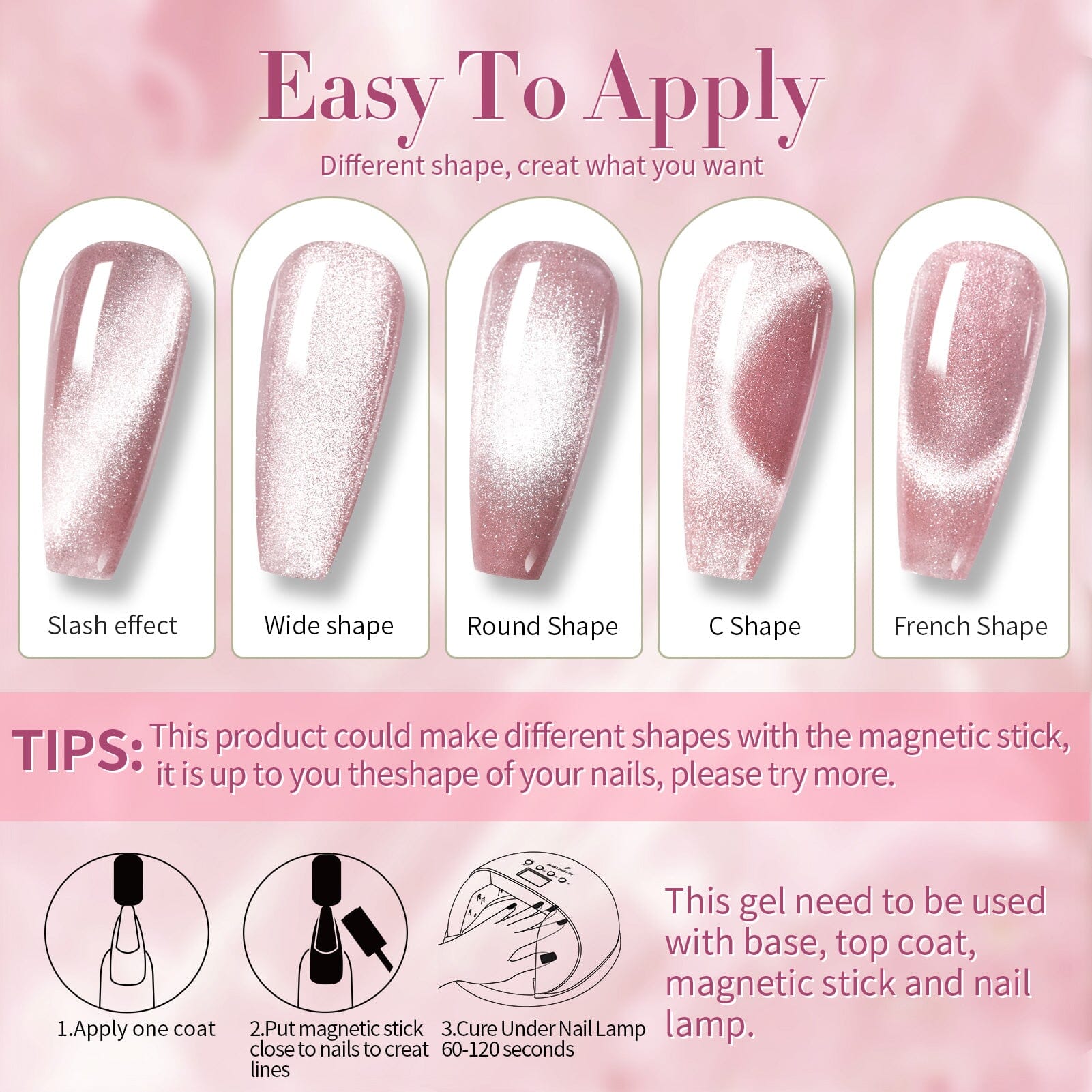6 Colors Jelly Pink Cat Magnetic Gel Polish Set 7ml Gel Nail Polish BORN PRETTY 