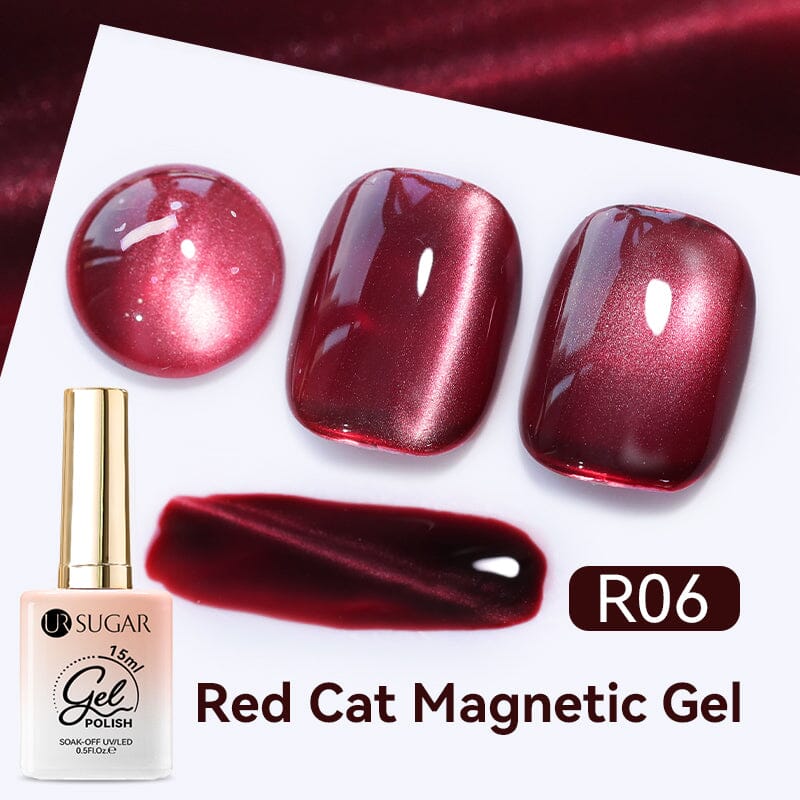 Red Cat Magnetic Gel 15ml Gel Nail Polish UR SUGAR R06 