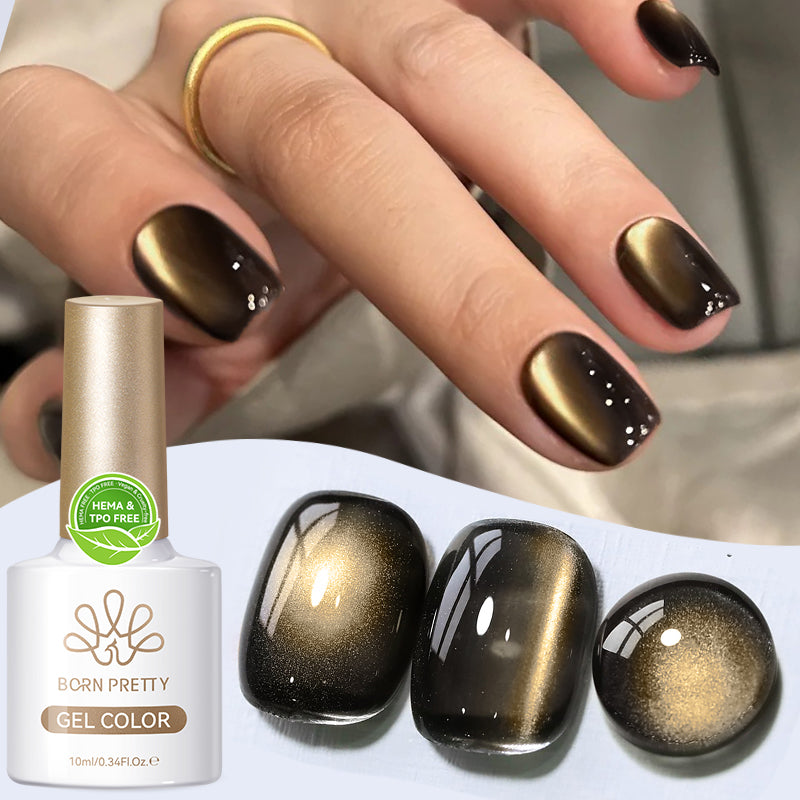 Glass Cat Magnetic Gel MY49 Crow 10ml HEMA/TPO FREE