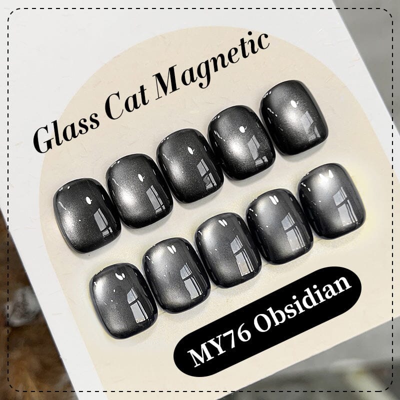 Black Glass Cat Magnetic Gel Polish MY76 Obsidian 10ml Gel Nail Polish BORN PRETTY 