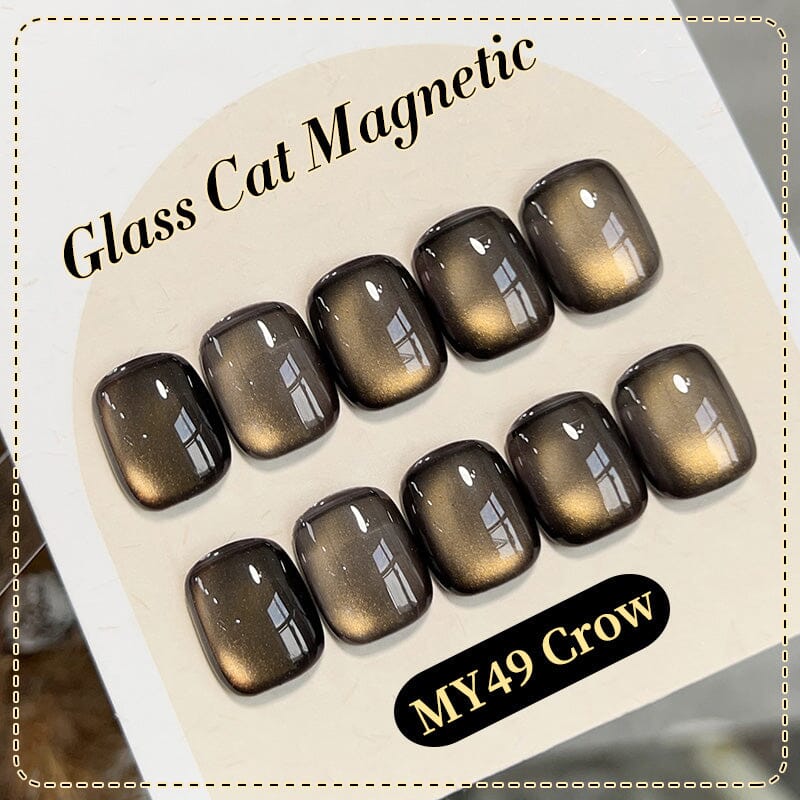 Black Glass Cat Magnetic Gel Polish MY49 Crow 10ml Gel Nail Polish BORN PRETTY 