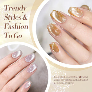 6 Colors Shimmer Reflective Cat Magnetic Gel 7ml Gel Nail Polish BORN PRETTY 