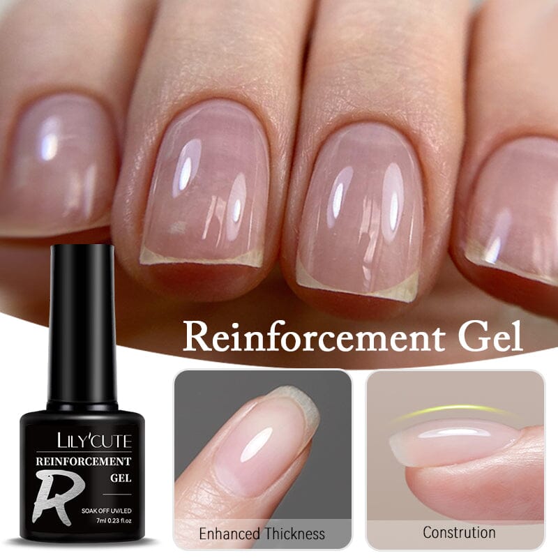 Peel Off Base Gel, Reinforcement Gel, Watercolor Nail Gel 7ml Base & Top Coat LILYCUTE 