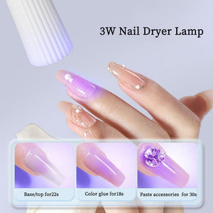 3W White USB Handheld Nail Dryer Lamp Tools & Accessories No Brand 