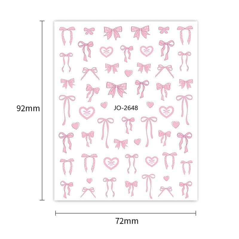 Bowknot 3D Nail Sticker JO-2648 Nail Art No Brand 