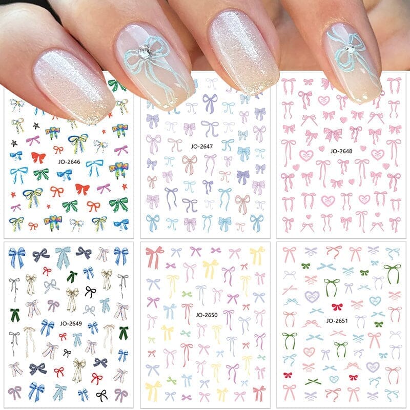 Bowknot 3D Nail Sticker JO-2650 Nail Art No Brand 