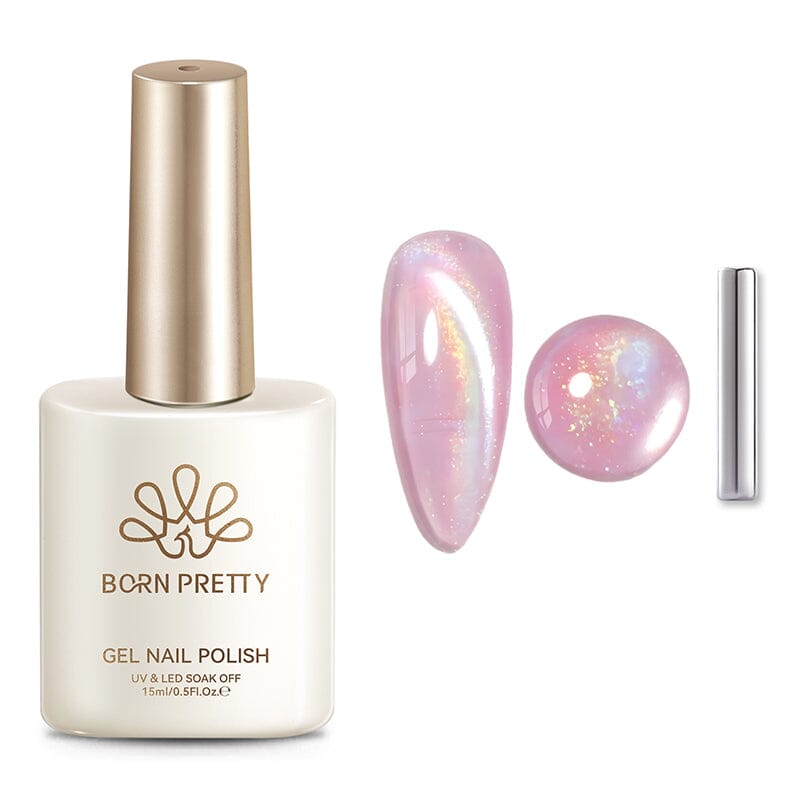 Glass Cat Magnetic Gel MY86 Pink Fantasy 15ml Gel Nail Polish BORN PRETTY 