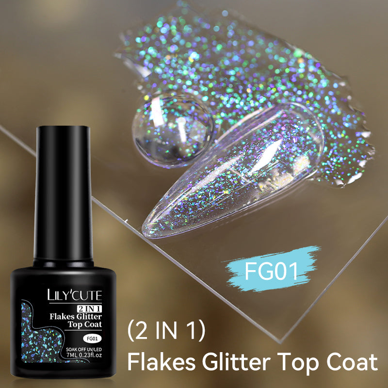 Flakes Glitter Top Coat FG01 7ml