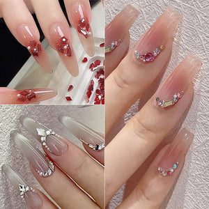 12 Grids Mini Mixed Rhinestones 3D Nail Decorations Nail Art No Brand 