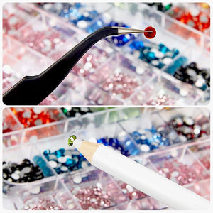 12 Grids Mini Mixed Rhinestones 3D Nail Decorations Nail Art No Brand 