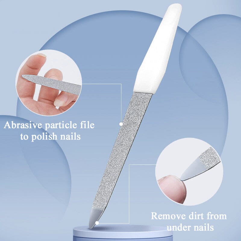 Metal Nail File Pink 15.4cm Tools & Accessories No Brand 