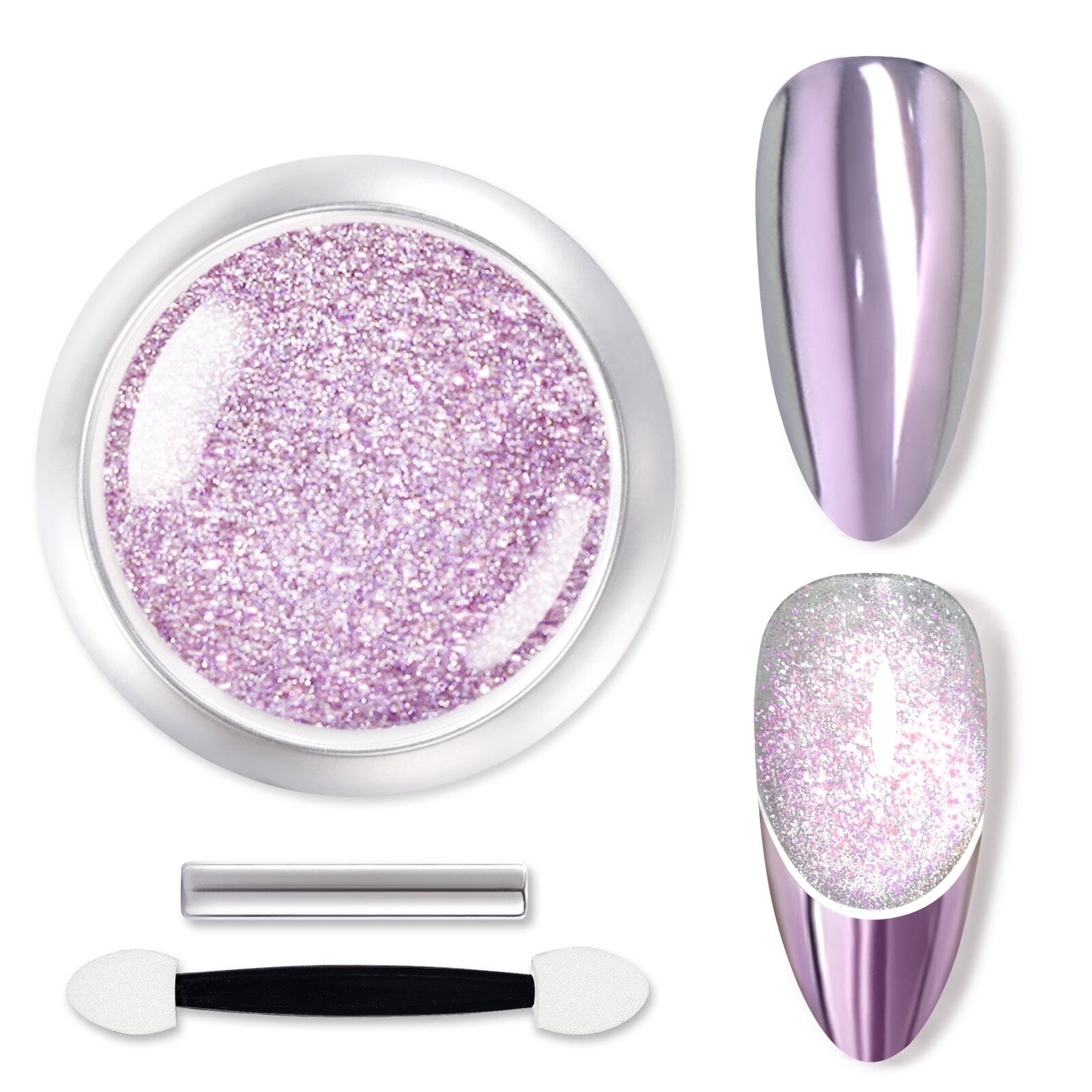 Purple Cat Magnetic Chrome Powder Nail Powder BORN PRETTY 