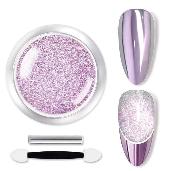 Purple Cat Magnetic Chrome Powder Nail Powder BORN PRETTY 