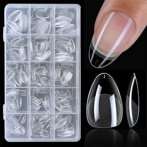 240pcs Almond Semi-Matte False Nail Tips Nail Tips No Brand 