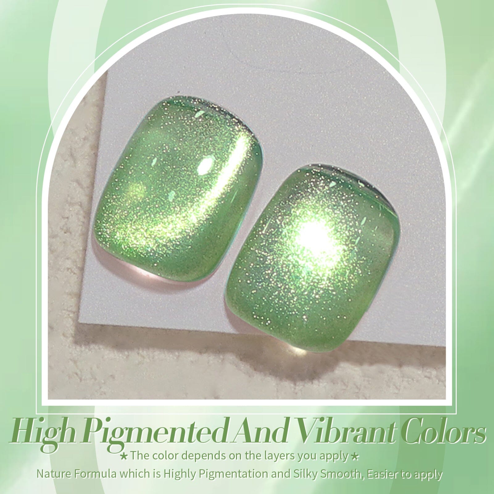 Green Cat Magnetic Gel GCM06 15ml Gel Nail Polish BORN PRETTY 