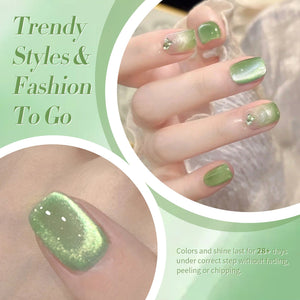 Green Cat Magnetic Gel GCM06 15ml Gel Nail Polish BORN PRETTY 