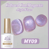 Light Flow Colored Cat Magnetic Gel Polish 10ml Gel Nail Polish BORN PRETTY MY09 