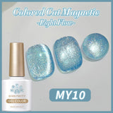 Light Flow Colored Cat Magnetic Gel Polish 10ml Gel Nail Polish BORN PRETTY MY10 
