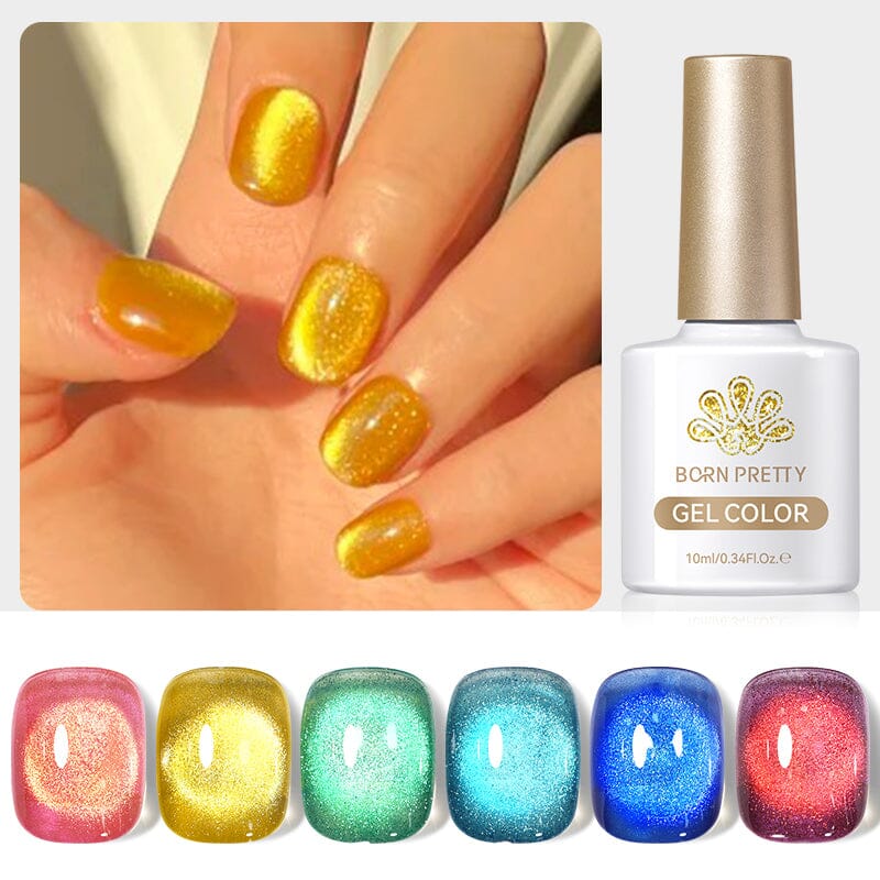 Fantasy Island Colored Cat Magnetic Gel Polish 10ml Gel Nail Polish BORN PRETTY 