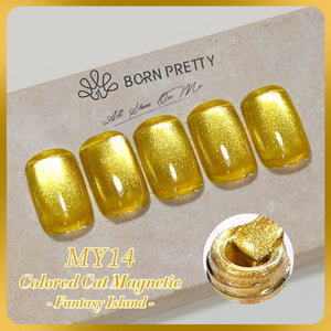 Colored Cat Magnetic Gel MY14 Fantasy Island 10ml Gel Nail Polish BORN PRETTY 