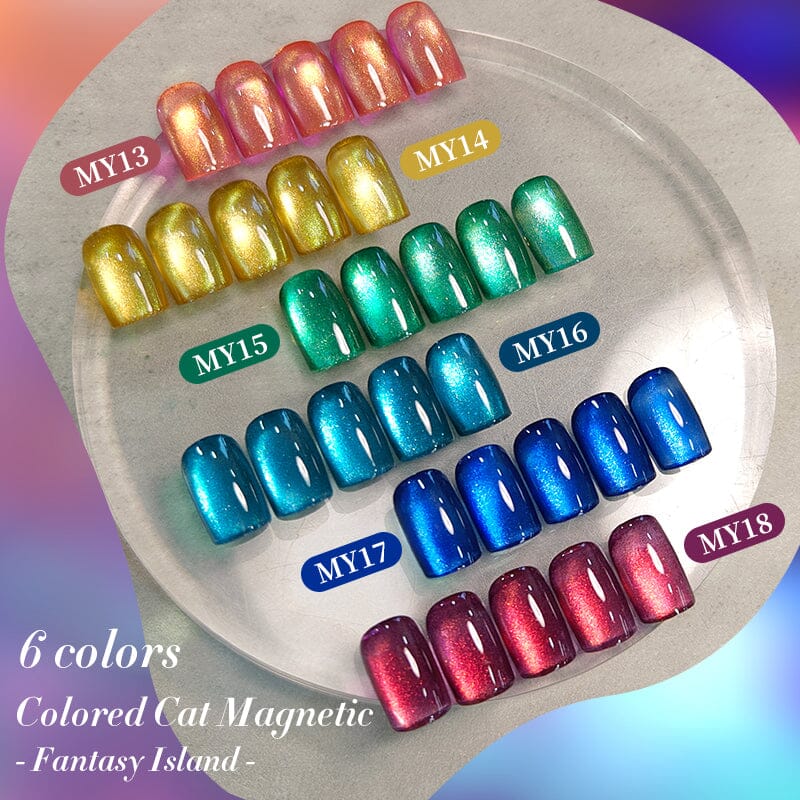 Fantasy Island Colored Cat Magnetic Gel Polish 10ml Gel Nail Polish BORN PRETTY 