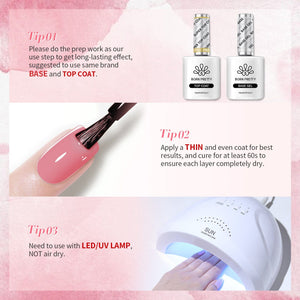 6 Colors Pink Gel Polish Set S01 Barely Beauty 7ml Gel Nail Polish BORN PRETTY 