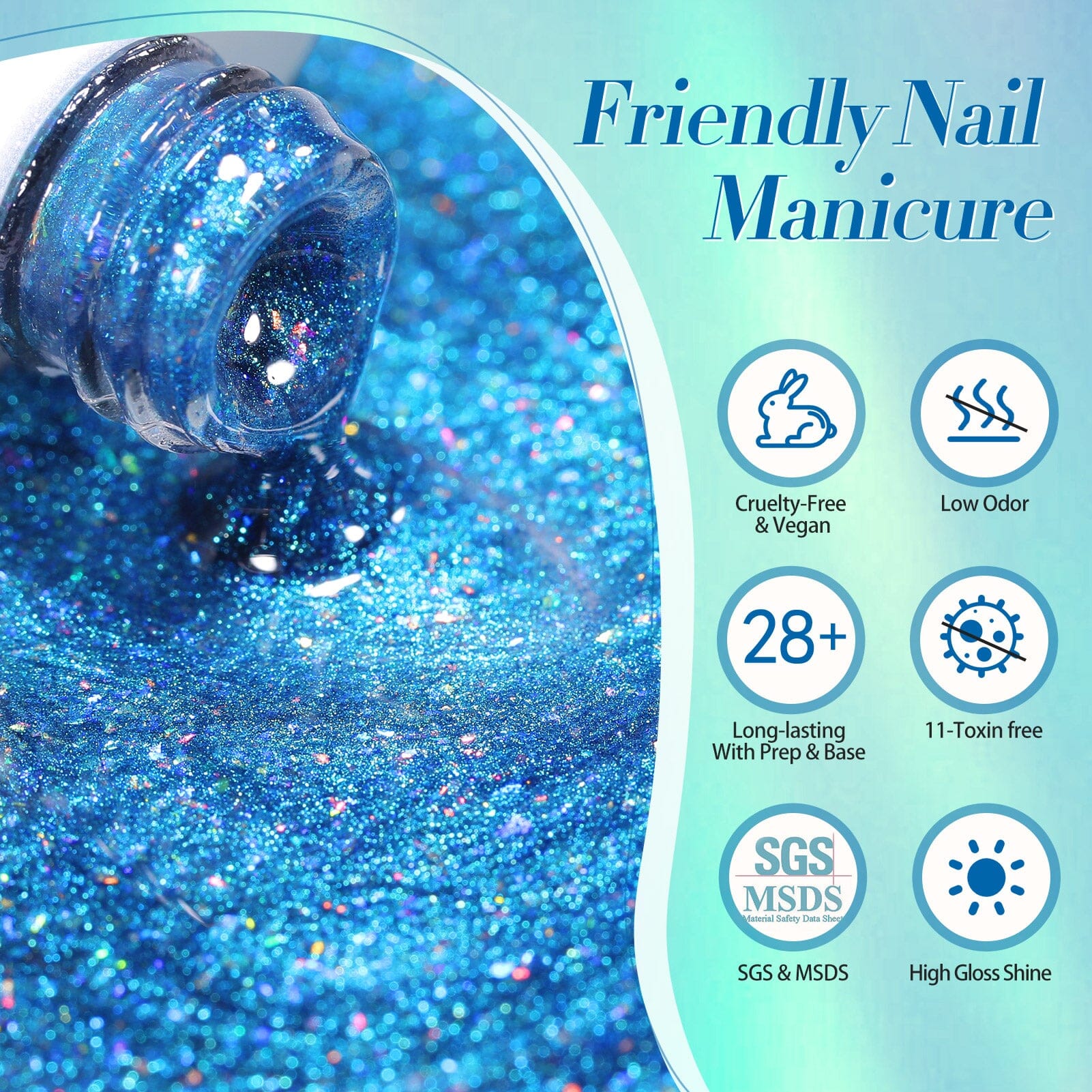 Bule Colorful Cat Magnetic Eye Gel Insomniac Island 15ml Gel Nail Polish BORN PRETTY 