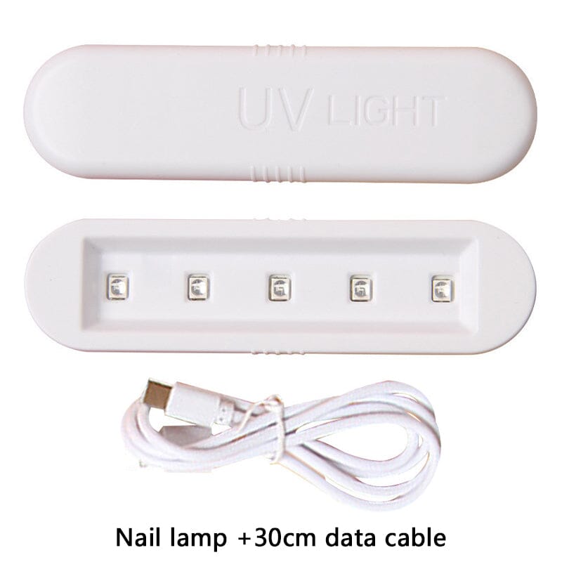 3W White USB UV Nail Dryer Lamp Tools & Accessories No Brand 