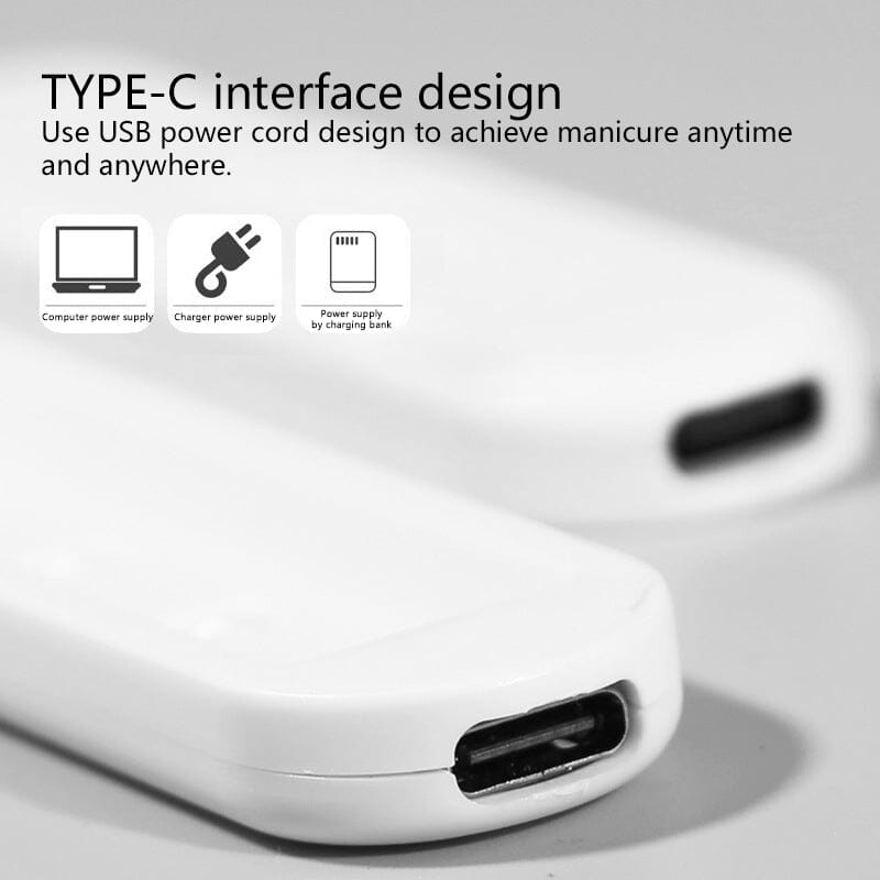 3W White USB UV Nail Dryer Lamp Tools & Accessories No Brand 