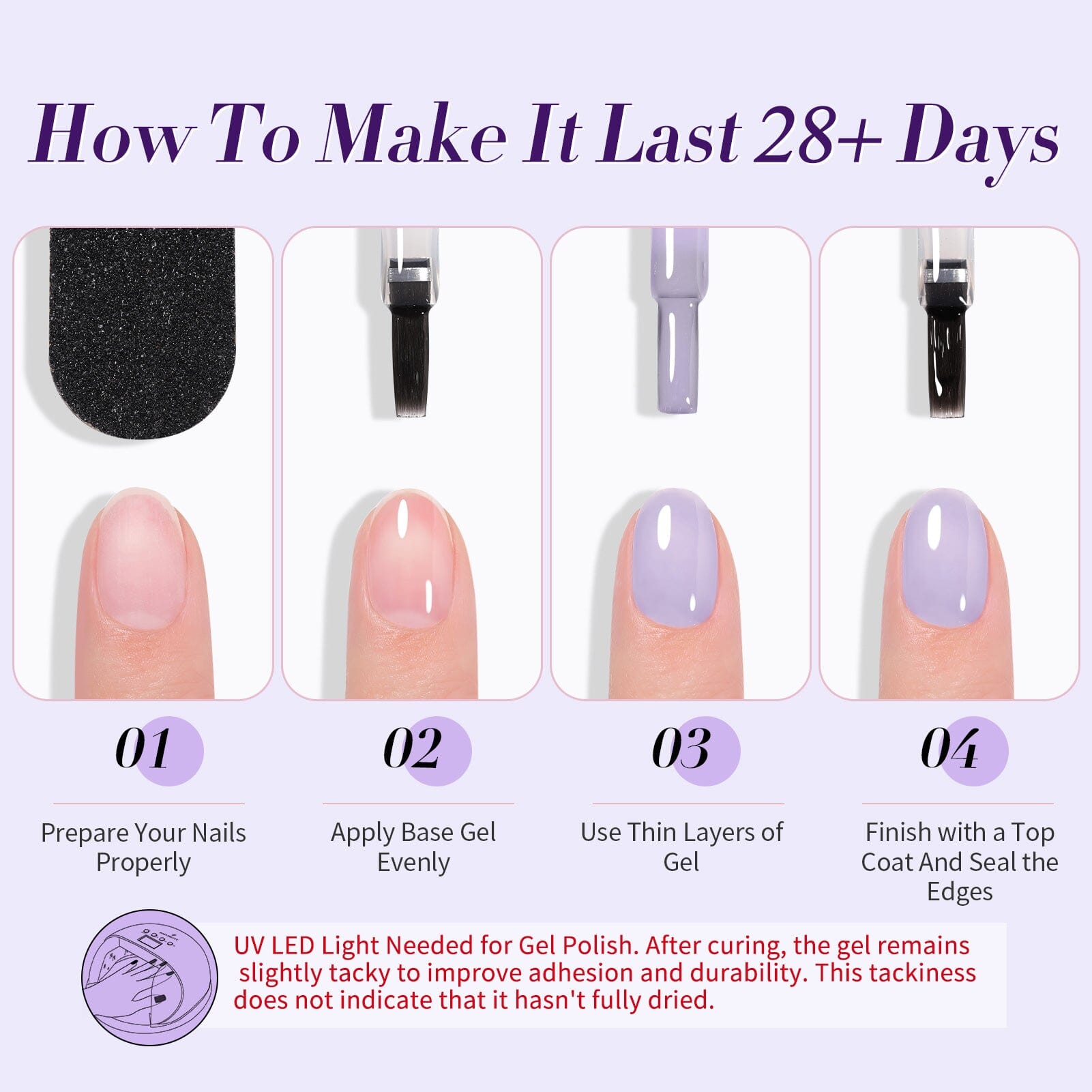 6 Colors Purple Ice Jelly Gel Polish Set J04 Lilac Whispers 7ml Gel Nail Polish BORN PRETTY 