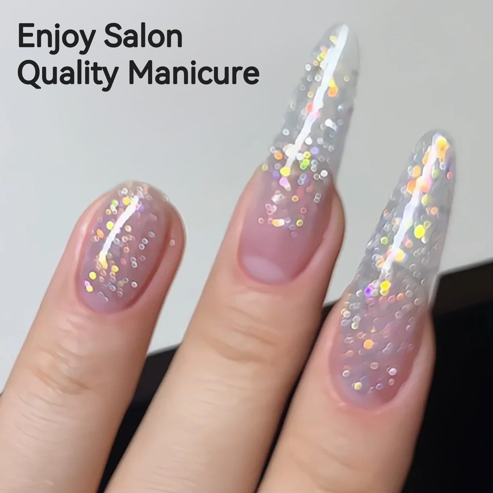 Mica Reflective Glitter Top Coat 15ml Gel Nail Polish BORN PRETTY 