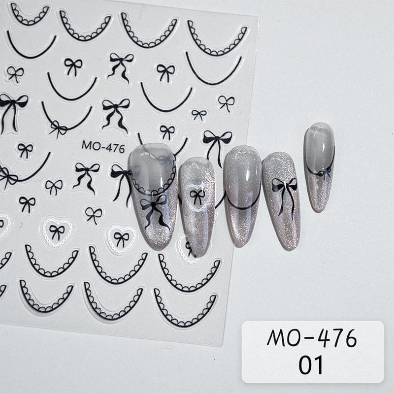 Bowknot 3D Nail Sticker MO-476 Nail Art No Brand 