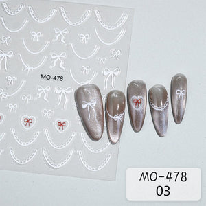 Bowknot 3D Nail Sticker MO-478 Nail Art No Brand 