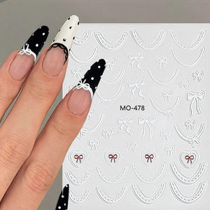 Bowknot 3D Nail Sticker MO-478 Nail Art No Brand 