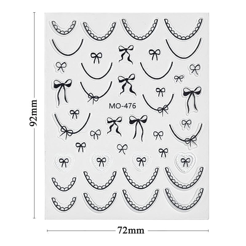 Bowknot 3D Nail Sticker MO-476 Nail Art No Brand 