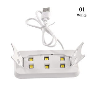 6W White UV Mini Nail Lamp Tools & Accessories No Brand 
