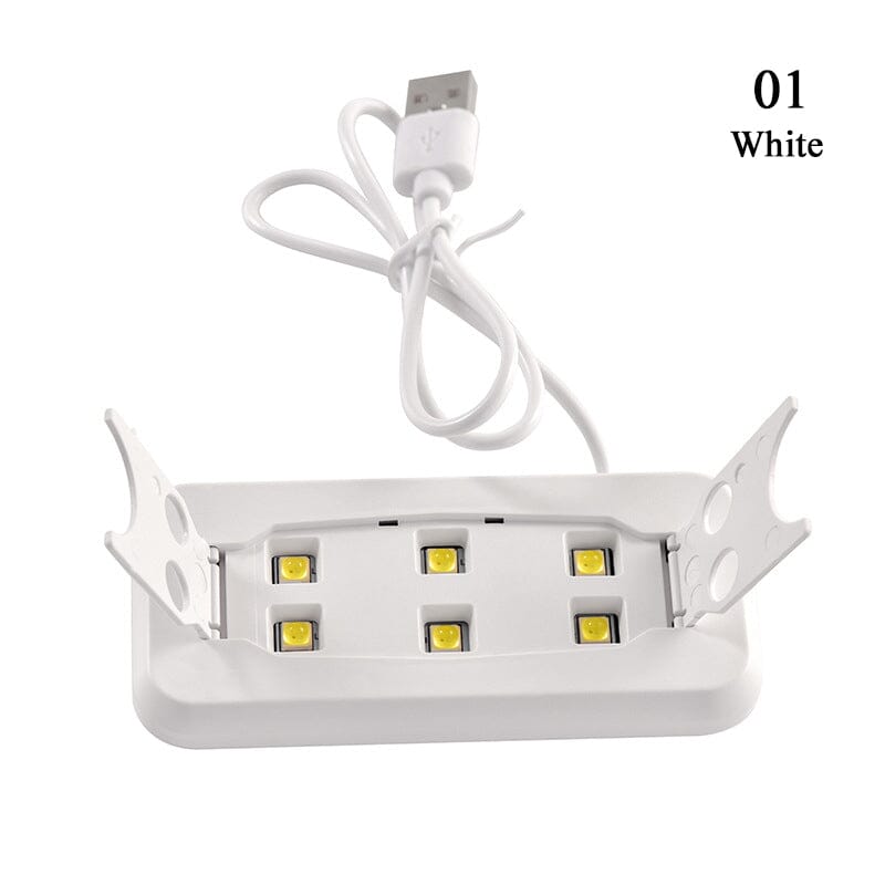 6W White UV Mini Nail Lamp Tools & Accessories No Brand 