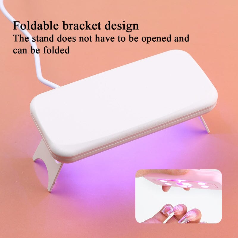 6W White UV Mini Nail Lamp Tools & Accessories No Brand 