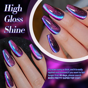 Purple 9D Cat Magnetic Gel Polish MY28 Polaris 10ml Gel Nail Polish BORN PRETTY 