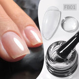 Fiber Rubber Base Gel 10ml Gel Nail Polish BORN PRETTY Clear 