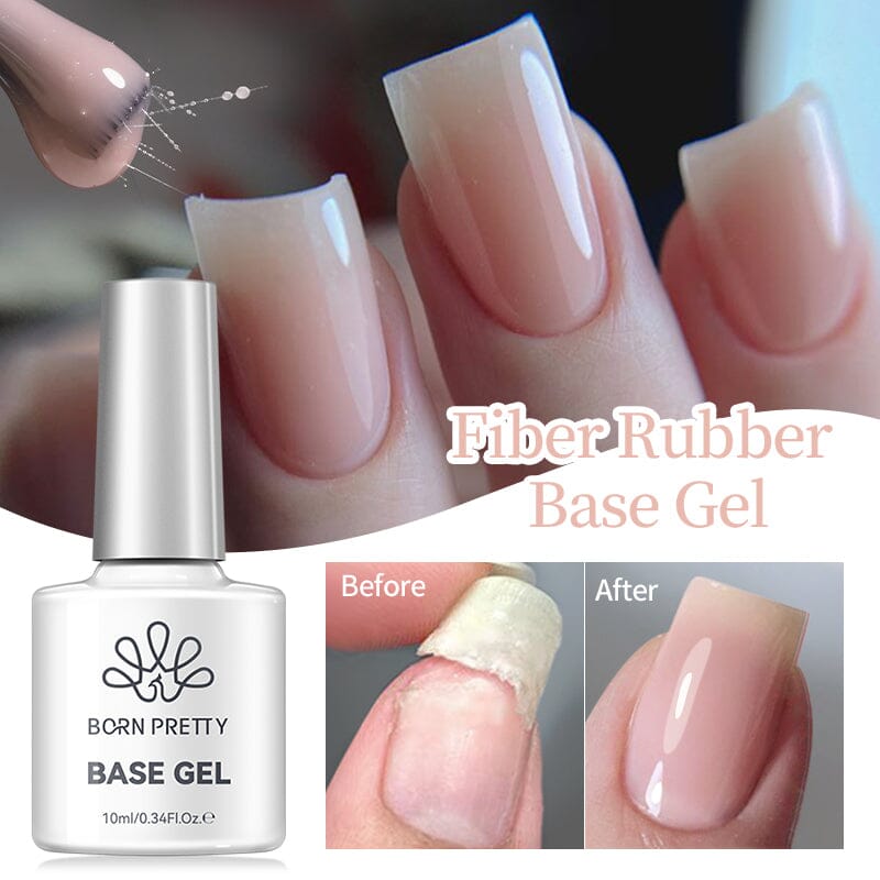 Fiber Rubber Base Gel 10ml Gel Nail Polish BORN PRETTY 