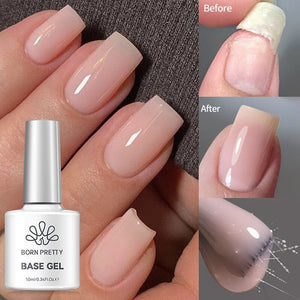 Fiber Rubber Base Gel FB06 Nude 10ml Gel Nail Polish BORN PRETTY 