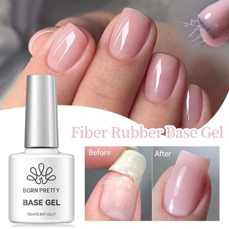 Fiber Rubber Base Gel 10ml Gel Nail Polish BORN PRETTY 