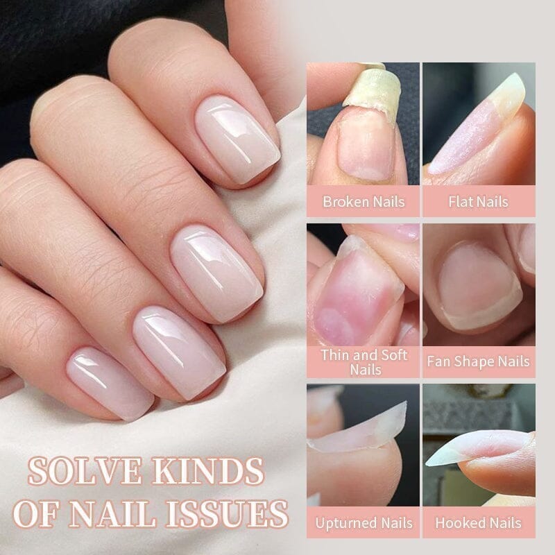 Clear Fiber Rubber Base Gel FB01 10ml Gel Nail Polish BORN PRETTY 