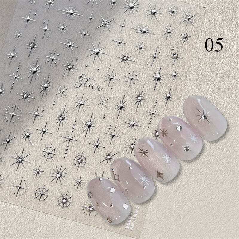 Glitter Starlight Rhinestones 3D Nail Stickers Nail Sticker No Brand 05 