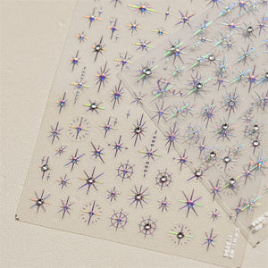 Glitter Starlight Rhinestones 3D Nail Stickers Nail Sticker No Brand 