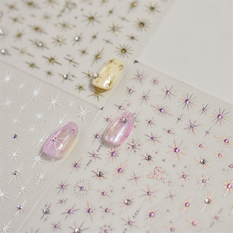 Glitter Starlight Rhinestones 3D Nail Stickers Nail Sticker No Brand 